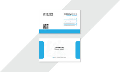 Corporate business card template, Modern business card design