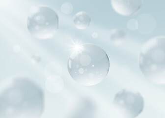 Cosmetic serum, Skin Repair, collagen serum, Cosmetic background, 3D rendering