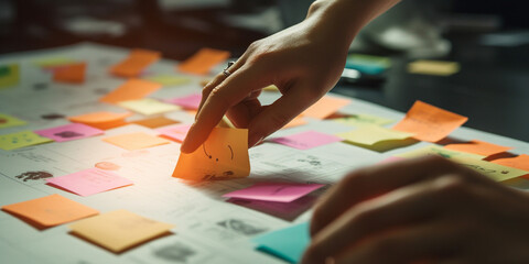 Obraz premium the concept of creating and developing a project. Generative AI