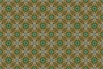 Abstract seamless pattern, seamless wallpaper, seamless background designed for use for interior, wallpaper, fabric, curtain, carpet, clothing, Batik, satin, background, illustration, Embroidery style