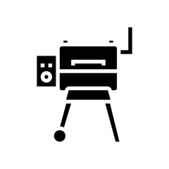 smoker food glyph icon vector illustration