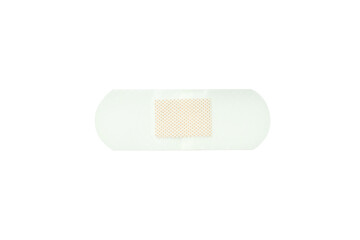 Adhesive plaster isolated on white background, close up, PNG