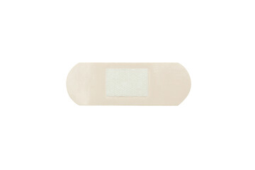 Adhesive plaster isolated on white background, close up, PNG