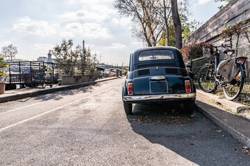 old small car on france street © DawidFastMan