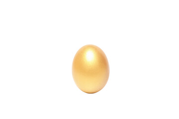 Concept of wealth and retirement - golden eggs, isolated on white background, PNG