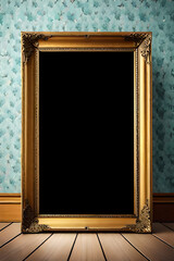 Blank picture frame. Generative ai