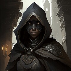 assassin portrait art illustration