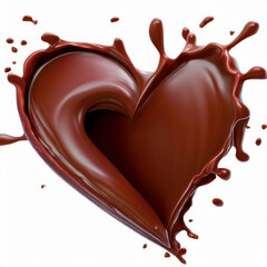 Liquid chocolate heart, Valentine's Day, Birthday, Mother's Day, generative ai