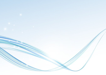 上品な青ウェーブ背景