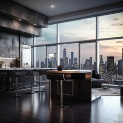 modern kitchen interior