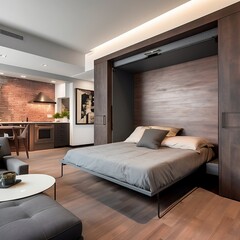 bedroom interior, 3D render