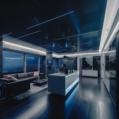 modern room, 3D render