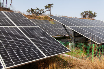 대표적인 친환경에너지 발전방법 태양광발전소, 
