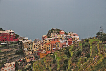 Veduta dalle cinque terre - Manarola, Liguria	
