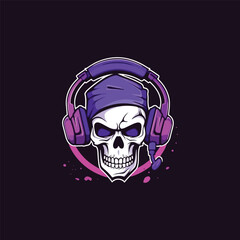 gamer mascot logo design vector with modern illustration style concept for badge, emblem and tshirt printing. gamer illustration for esport team. © uswatun