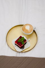 coffe time, cake with cofee,