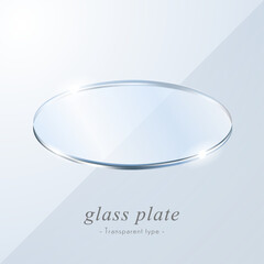 Glass plate vector data (transparent type that allows the background color to pass through)