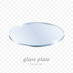 Glass plate vector data (opaque type that does not allow the background color to pass through)

