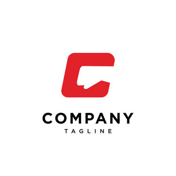 Letter C pounch logo icon vector template.eps