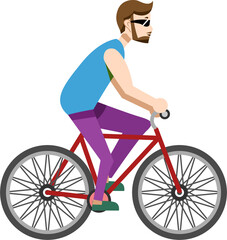 Obraz premium Bicycle riding png graphic clipart design