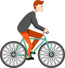Obraz premium Bicycle riding png graphic clipart design