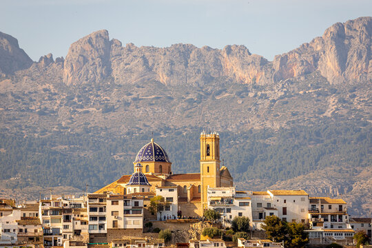 Lovely View of Altea City, Alicante, Spain