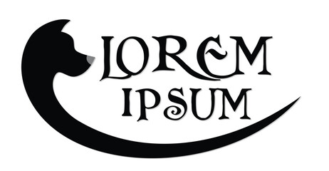 The stylized pet store symbol with dog.
