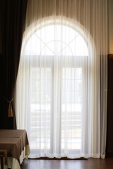 window with curtains 披露宴の会場のカーテン