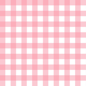 Pink scott seamless pattern. Design for dress, gift wrapping paper, clothes, tablecloth, net, copy space, for your text. Vector illustration. Pink table cloths textures or background. 