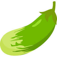 Eggplant Green Illustration