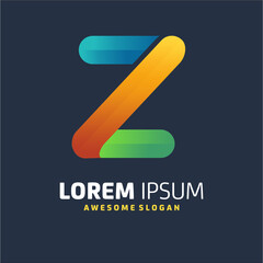 abstract logo design letter z