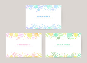 watercolor vector colorful bubble decorations