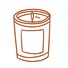 self care things_element_hand drawing style_transparent background_aroma candle