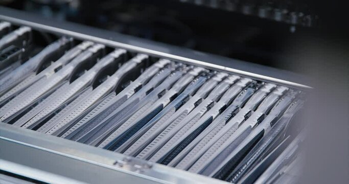 pcb automatic smd parts assembly line detail picking head