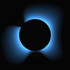 Circle illuminate light frame with color gradient