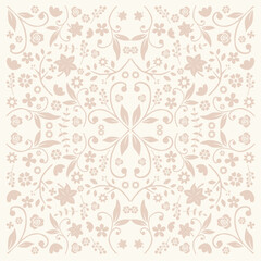 abstract seamless pattern with flowers background