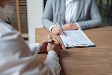 Job interview at Business office and human resources concept..