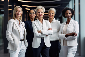 A fictional person. Distinguished Executives in Modern Office