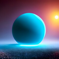 abstract blue sphere