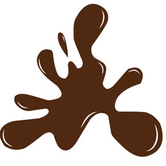 chocolate splash illustration