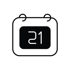 Calendar icon vector stock.