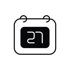 Calendar icon vector stock.