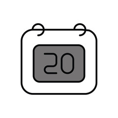 Calendar icon vector stock.