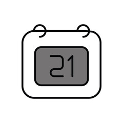 Calendar icon vector stock.