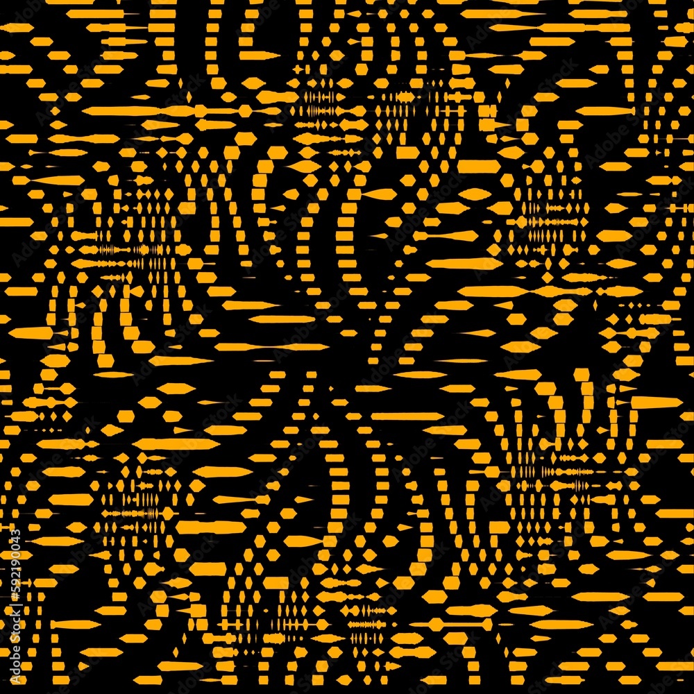 Poster intricate colourful halftone pattern and design