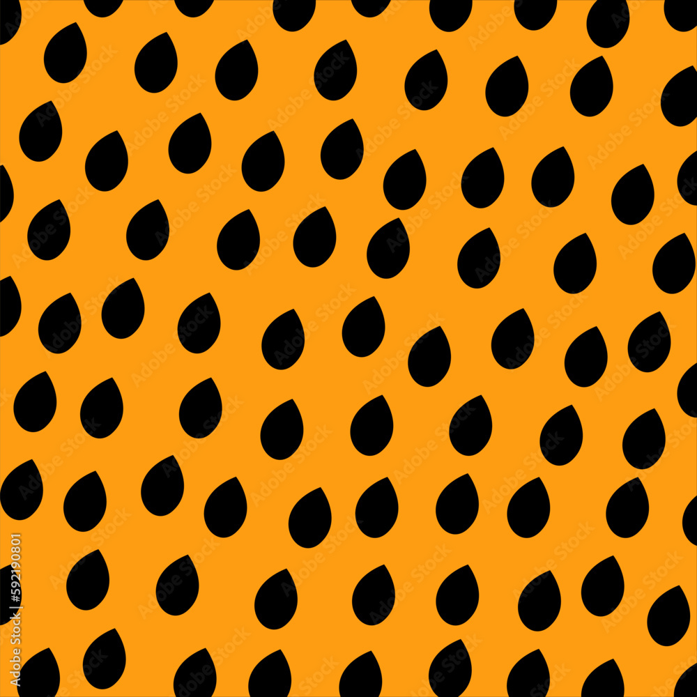 Poster drop seamless shape pattern abstract orange background