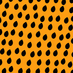 Drop seamless shape pattern abstract orange background