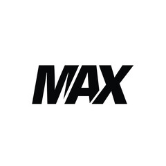 max logo vector graphic illustration - obrazy, fototapety, plakaty