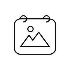 Gallery icon vector stock.