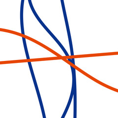 Blue Grid Graphic Lines Background 